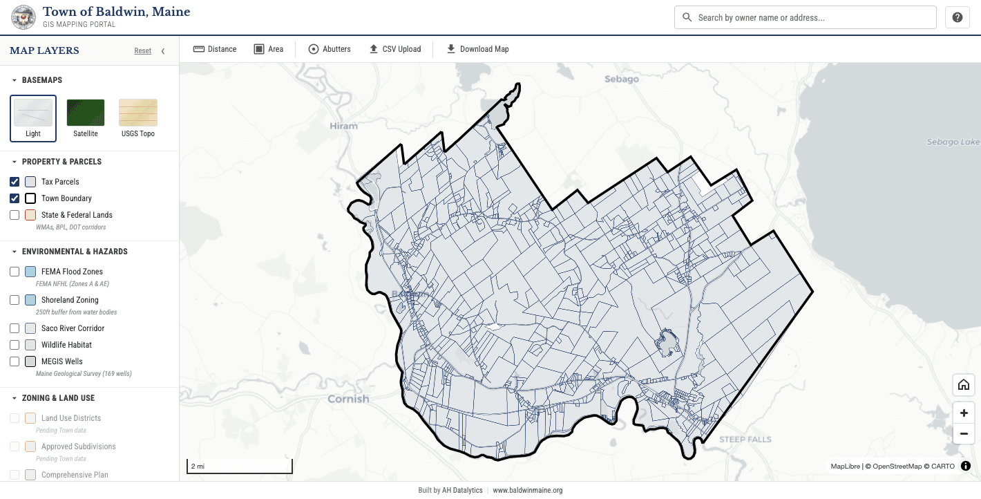 Town of Baldwin GIS Portal